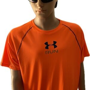 Men’s Under Armour short sleeve Orange running shirt.